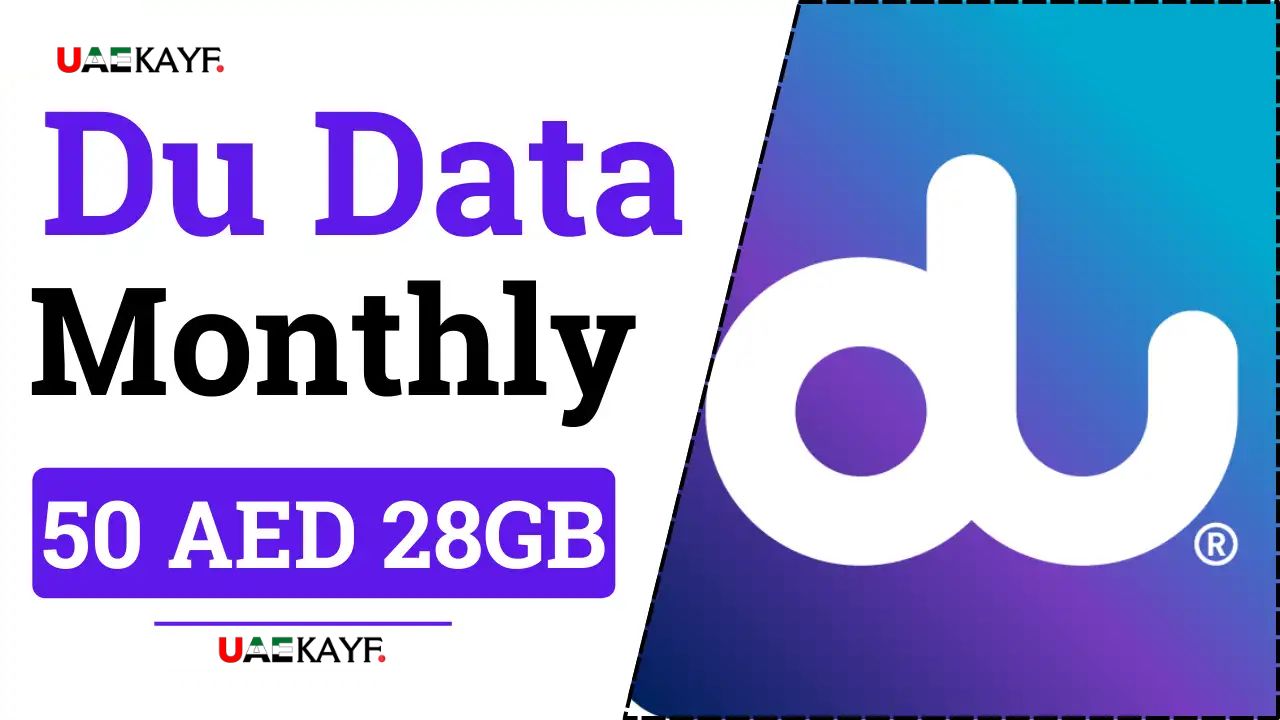 Du Monthly Data Package 50 AED 28GB