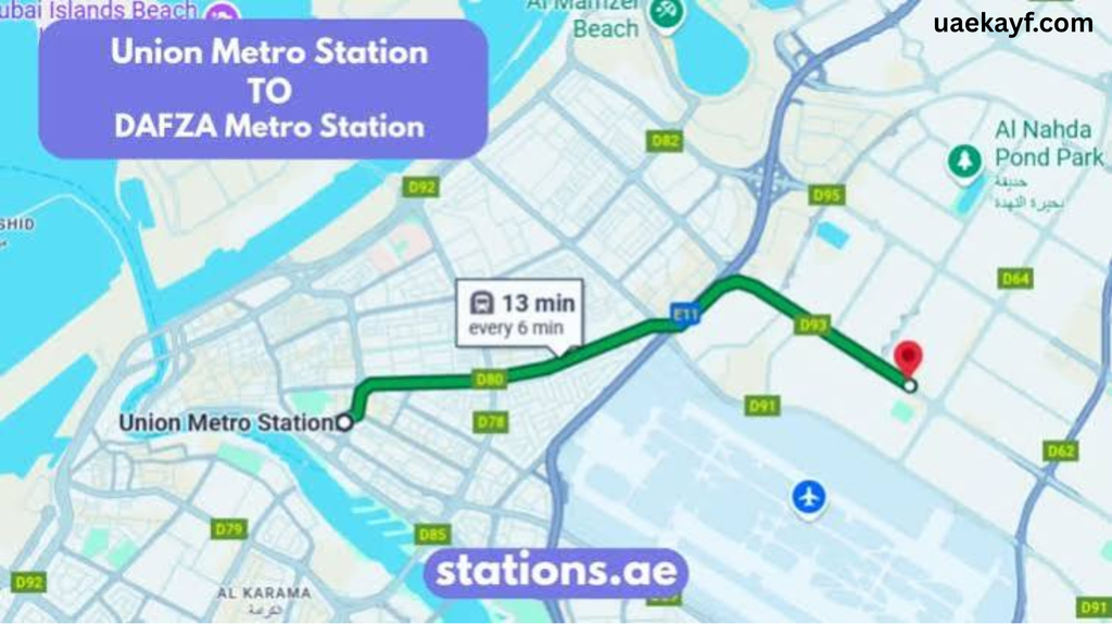 DAFZA Metro Station Dubai